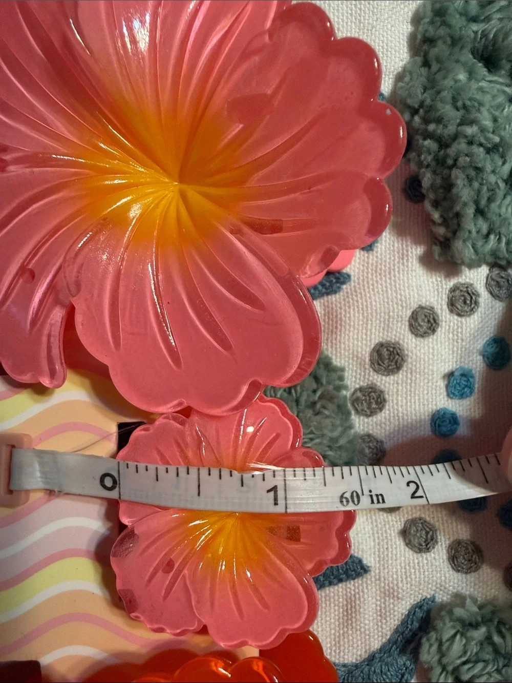 piper.k Bright Tropical Flower Hair Clips Set